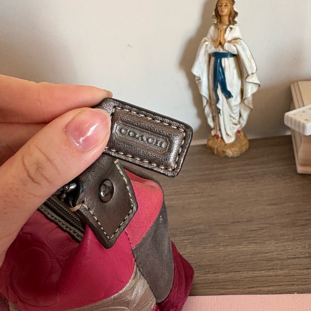 Coach Patchwork Mini Bag - Pink, Silver, Gray - image 3